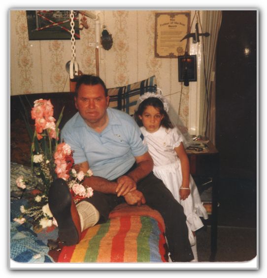 MJ with Mr Reeves after Holy Communion